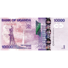 P52c Uganda - 10.000 Shillings Year 2013